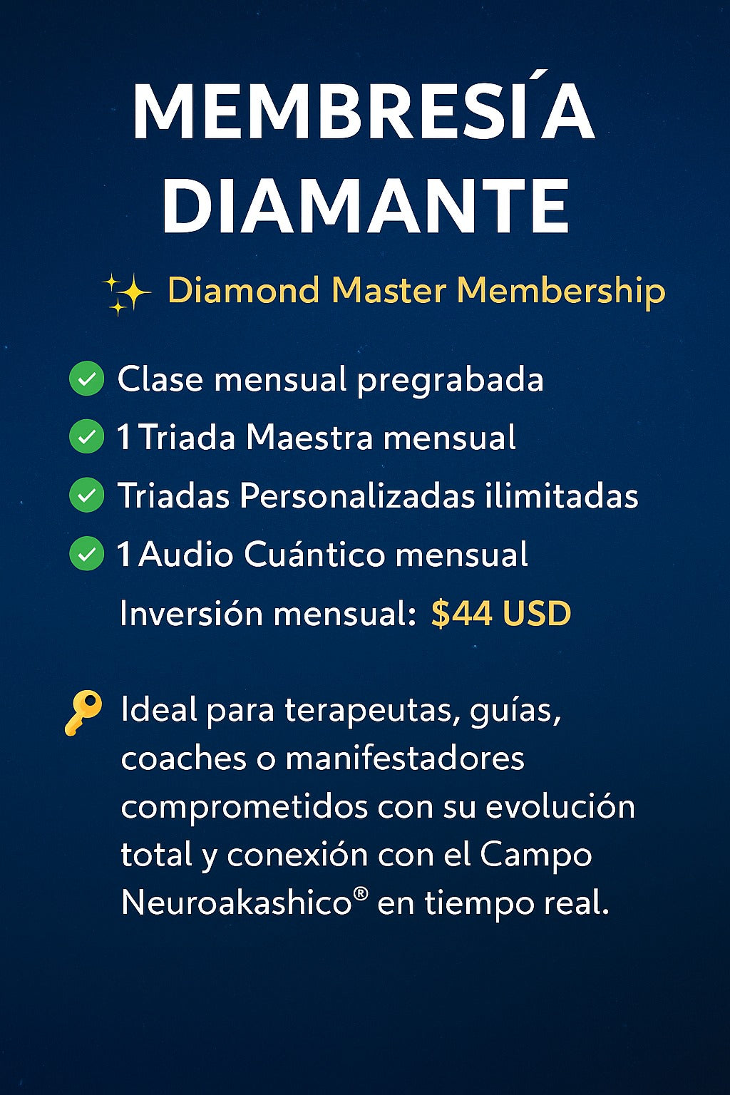 Membresía Diamante – Neuroakashic Connect®